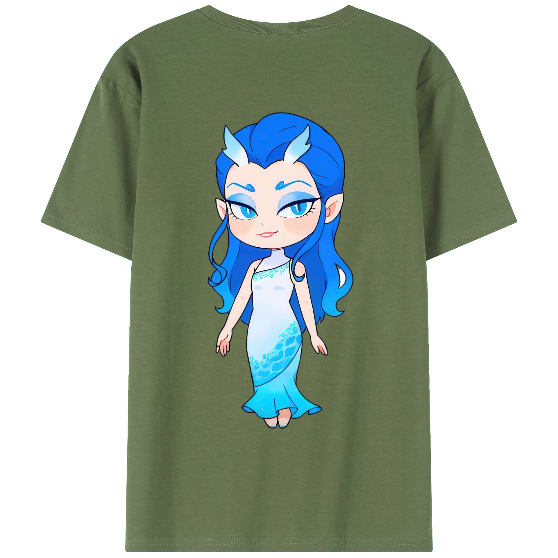 （画像用） Ne Zha 2 ナタ 魔童の大暴れ 綿100％ メンズ半袖Tシャツ（バックプリント） 通気性